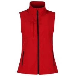 Regatta Womens/Ladies Octagon II 3 Layer Printable Softshell Bodywarmer (Classic Red)