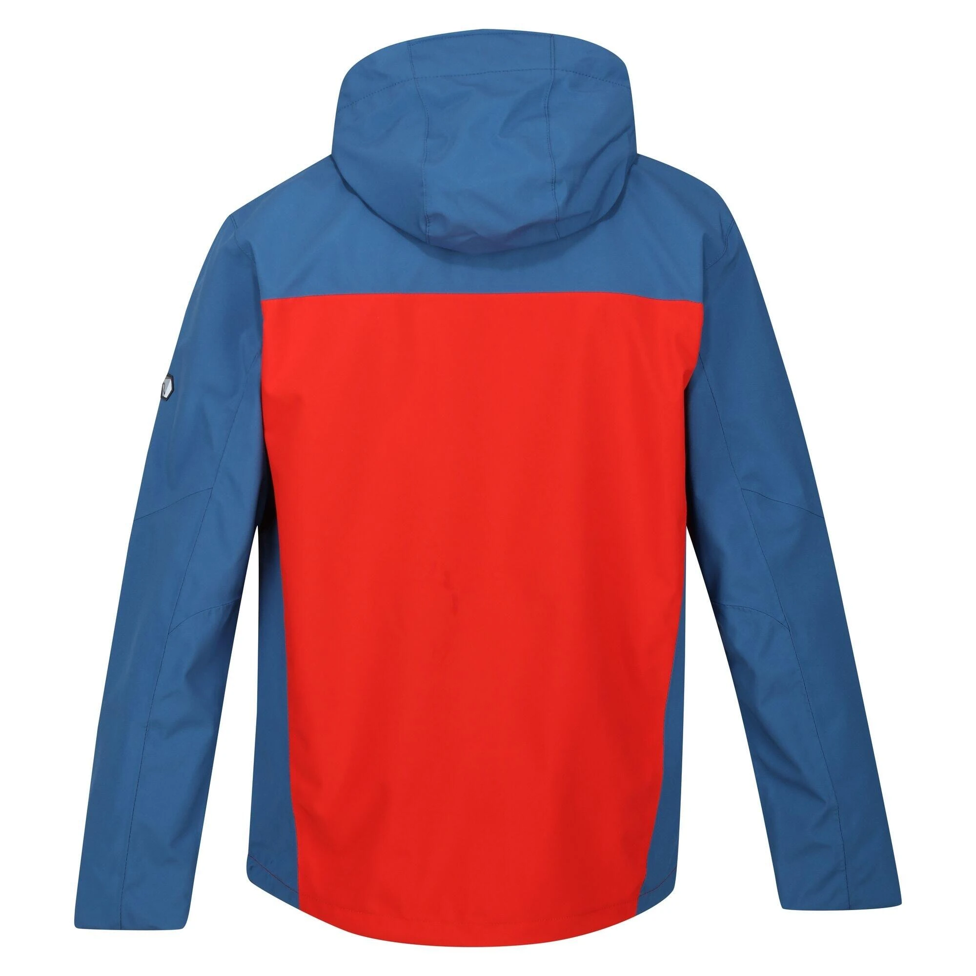 Regatta Mens Birchdale Waterproof Hooded Jacket (Fiery Red/Dynasty Blue) 4 Regatta Mens Birchdale Waterproof Hooded Jacket (Fiery Red/Dynasty Blue) - Image 2