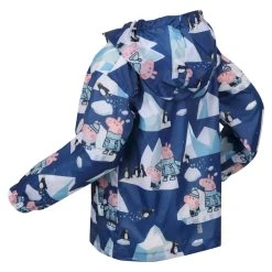 Regatta Childrens/Kids Penguin Peppa Pig Packaway Waterproof Jacket (Space Blue/Arctic -jacket shop keb36407ae8d705944febeefd1a84a341