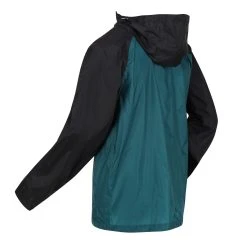 Regatta Mens Pack It Pro Waterproof Jacket (Black/Pacific Green) -jacket shop keb995a12e1887f9d1a91f649e0b4f63e