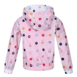 Regatta Childrens/Kids Peppa Pig Polka Dot Hooded Waterproof Jacket (Blush Red) -jacket shop kf2dae23cb4c58be3786b3f9b4b0f44b8