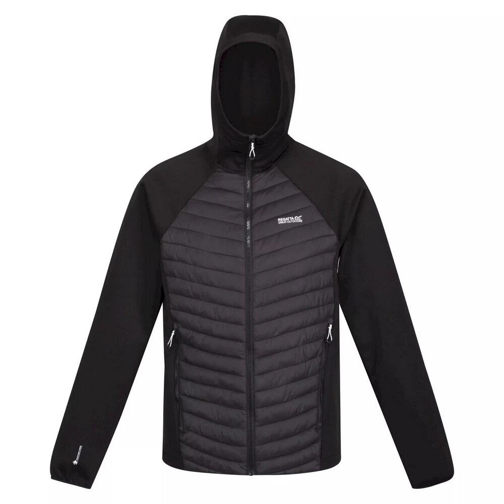 Regatta Mens Andreson VII Hybrid Lightweight Padded Jacket (Black) 3 Regatta Mens Andreson VII Hybrid Lightweight Padded Jacket (Black)