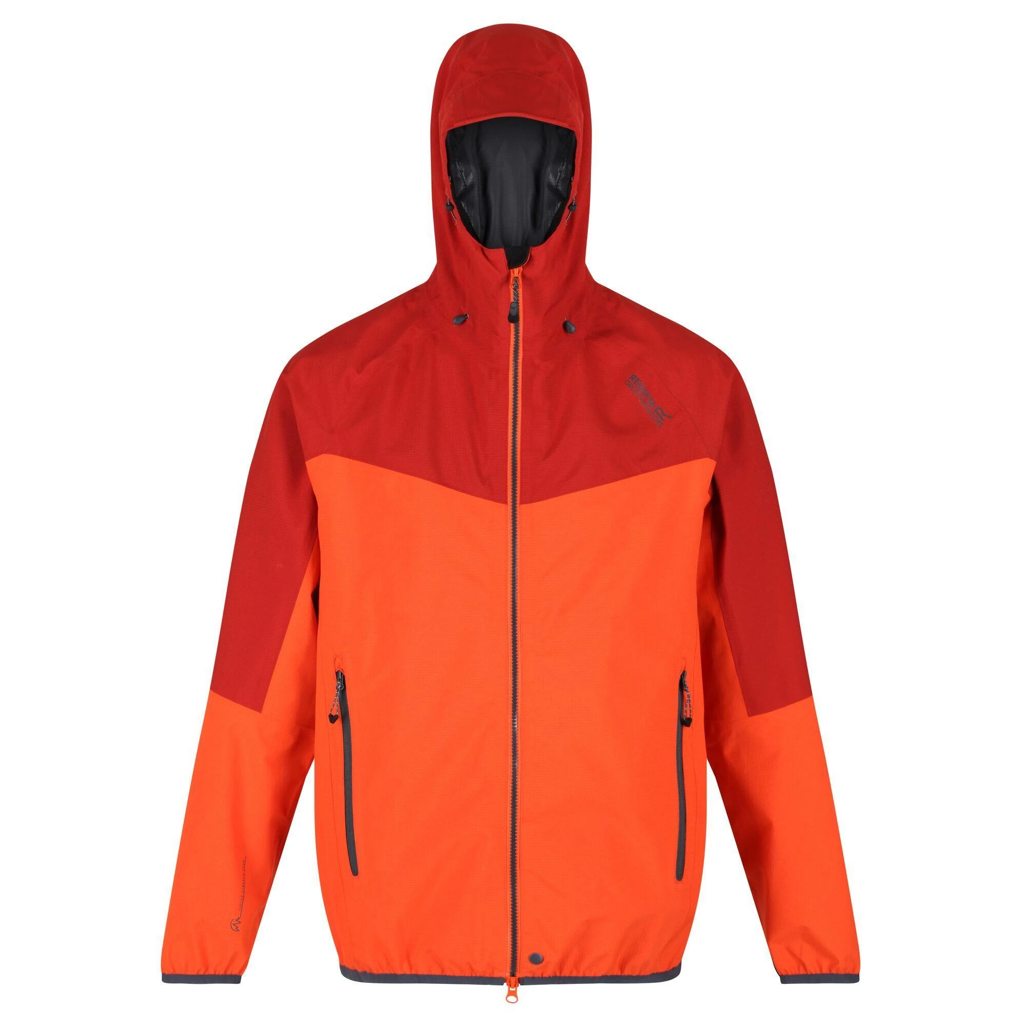 Regatta Great Outdoors Mens Imber II Lightweight Waterproof Jacket (Magma Orange/Burnt 3 Regatta Great Outdoors Mens Imber II Lightweight Waterproof Jacket (Magma Orange/Burnt