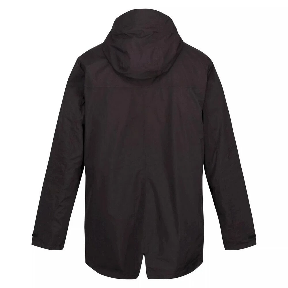 Regatta Mens Rulford Waterproof Jacket (Black) 4 Regatta Mens Rulford Waterproof Jacket (Black) - Image 2
