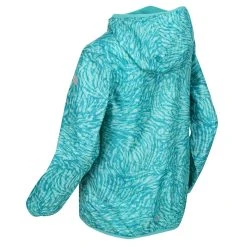 Regatta Childrens/Kids Lever Animal Print Packaway Waterproof Jacket (Neon Peach) -jacket shop kfb2e5753de1fe2ca9519000bb314b0b6