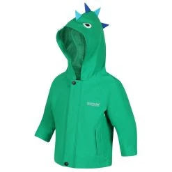 Regatta Childrens/Kids Dinosaur Waterproof Jacket (Green) -jacket shop kfbd7d3cb6e4469c57b6f619fc42727ba