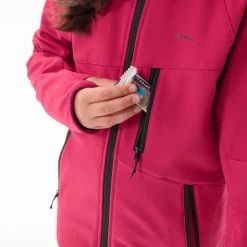 Quechua KIDS’ SOFTSHELL HIKING JACKET - MH550 Aged 7-15 -jacket shop kff845eb39949e3d90f8a13438a81f233